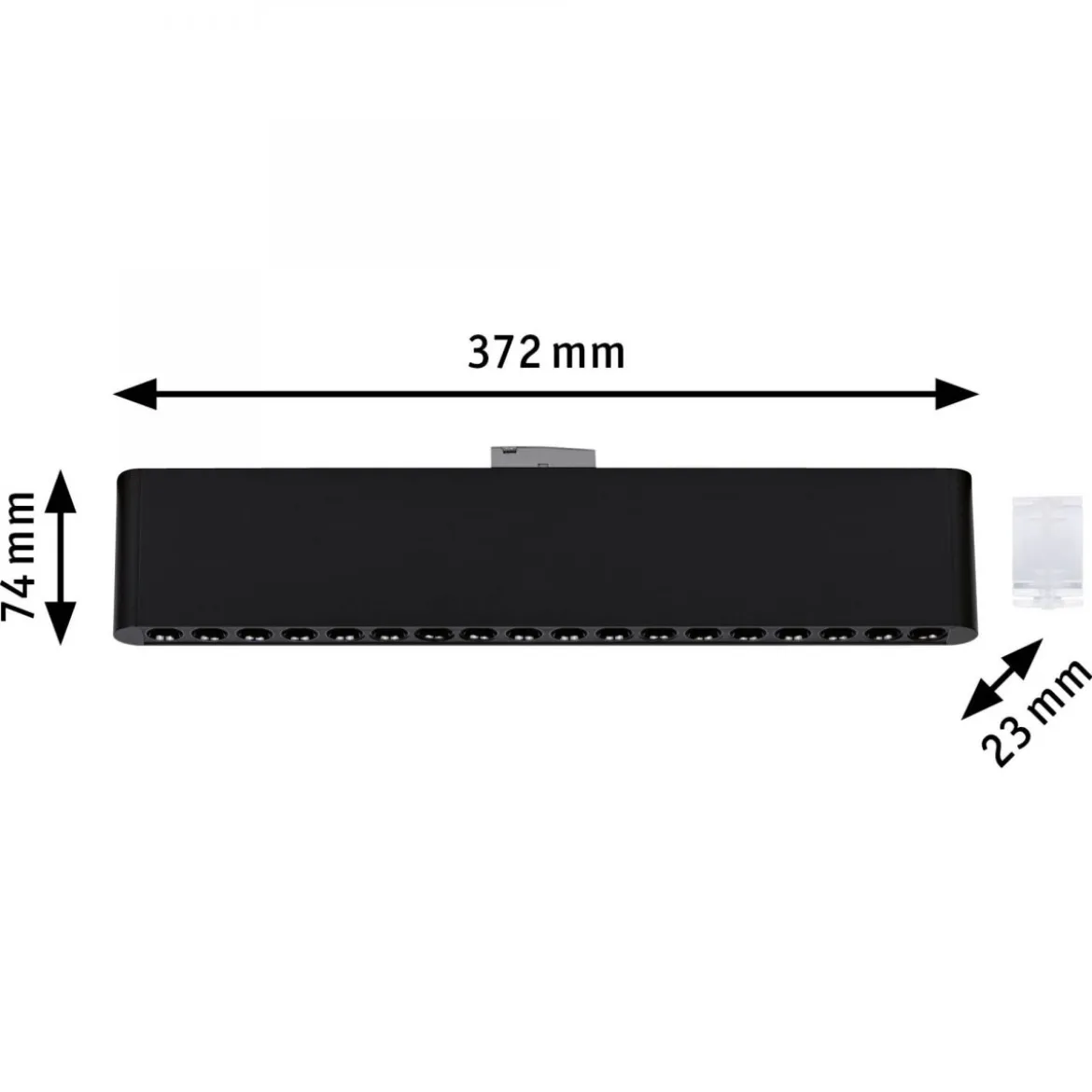 Paulmann 95716 URail Lightbar Zelos Schwarz matt 4000K 3-Step-Dim