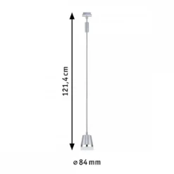 Paulmann 95628 URail Pendel Cone max.10W GU10 230V Chrom matt