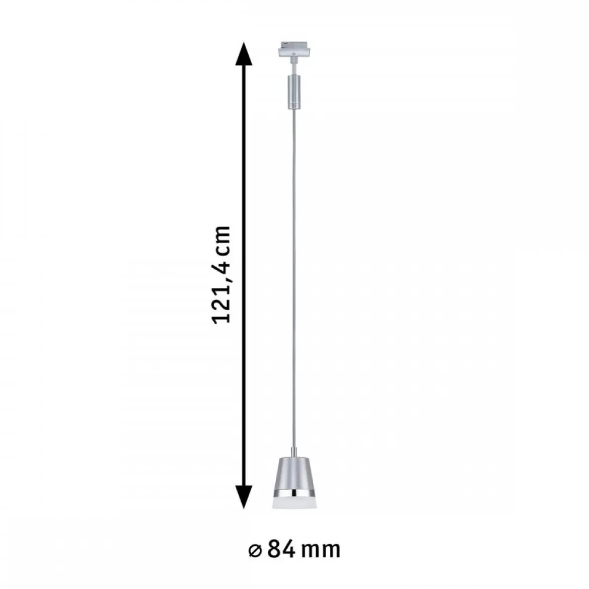 Paulmann 95628 URail Pendel Cone max.10W GU10 230V Chrom matt