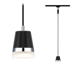 Paulmann 95630 URail Pendel Cone max.10W GU10 230V Schwarz matt