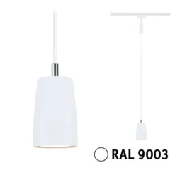 Paulmann 95626 URail Pendel Cover max.10W GU10 230V Signalweiß RAL 9003