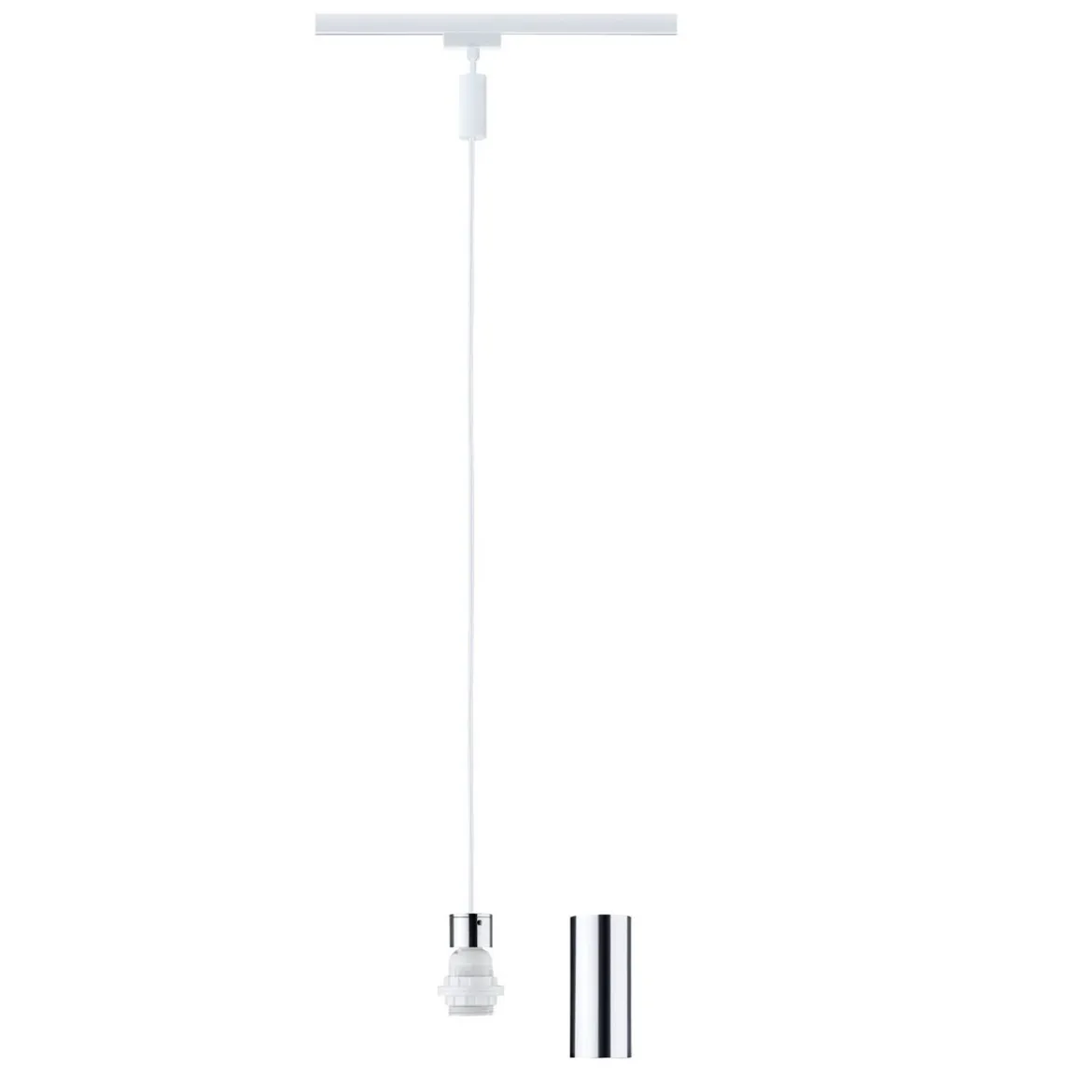 Paulmann 94887 URail Pendel 2Easy Basic E27 230V Signalweiß RAL 9003