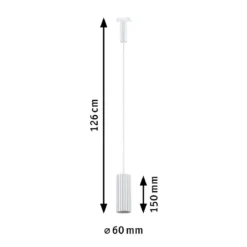 Paulmann 93147 URail Pendel Lirena Signalweiß max.10W GU10