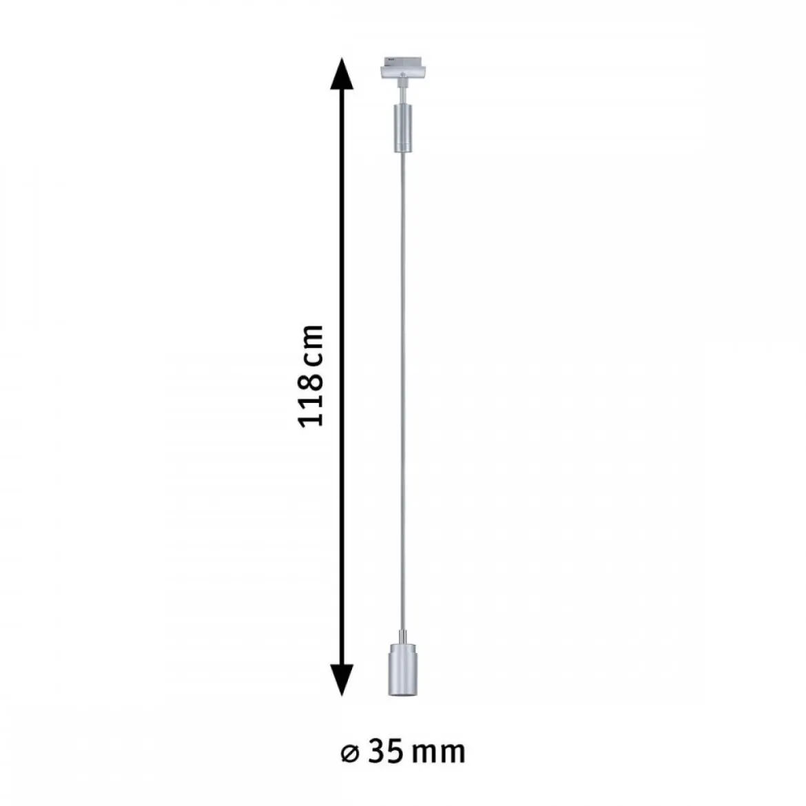 Paulmann 95622 URail Pendel Runa max.10W GU10 230V Chrom matt