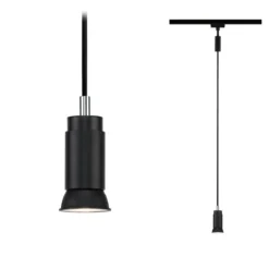 Paulmann 95624 URail Pendel Runa max.10W GU10 230V Schwarz matt