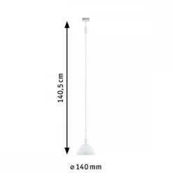 Paulmann 94885 URail Pendel Sarrasani E14 230V Signalweiß RAL 9003 Opal