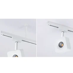 Paulmann 95654 URail Schienen Abhängung Schiene 105mm Signalweiß RAL 9003