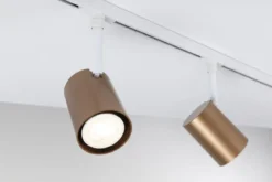Paulmann 94916 URail Schienenspot Luxe GU10 max. 10W 230V Gold matt Signalweiß