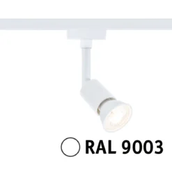 Paulmann 95635 URail Schienenspot Salt GU10 max. 10W 230V Signalweiß RAL 9003