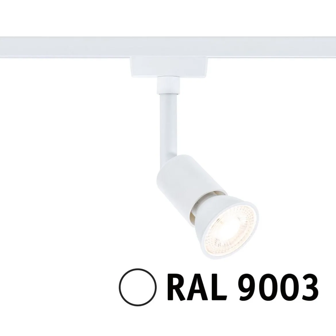 Paulmann 95635 URail Schienenspot Salt GU10 max. 10W 230V Signalweiß RAL 9003