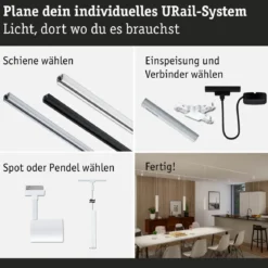 Paulmann 95674 URail Zubehör Smart Home ZigBee Dimm Switch max. 50W Signalweiß RAL 9003
