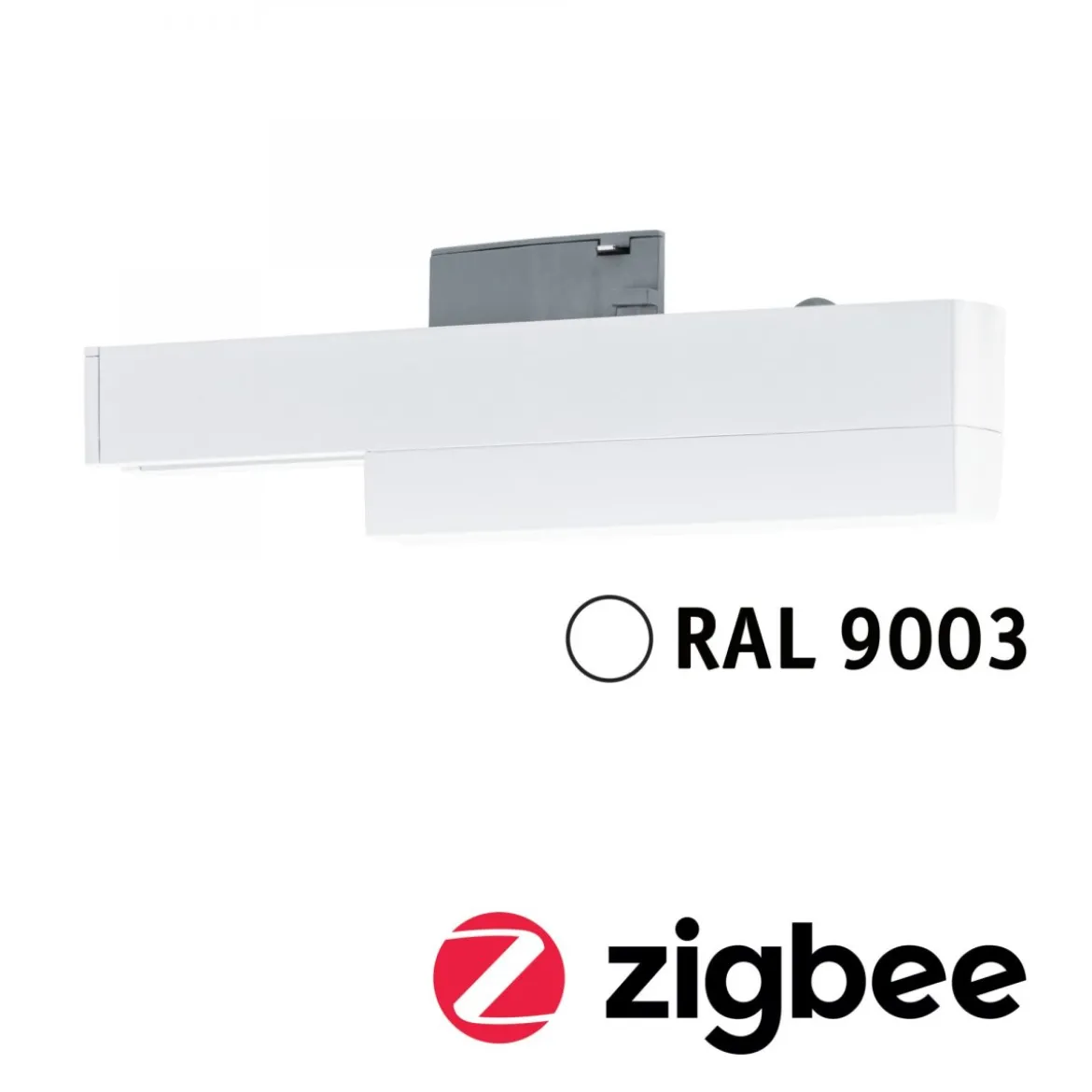 Paulmann 95677 URail Zubehör Smart Home ZigBee Schienenadapter max. 20W Signalweiß RAL 9003