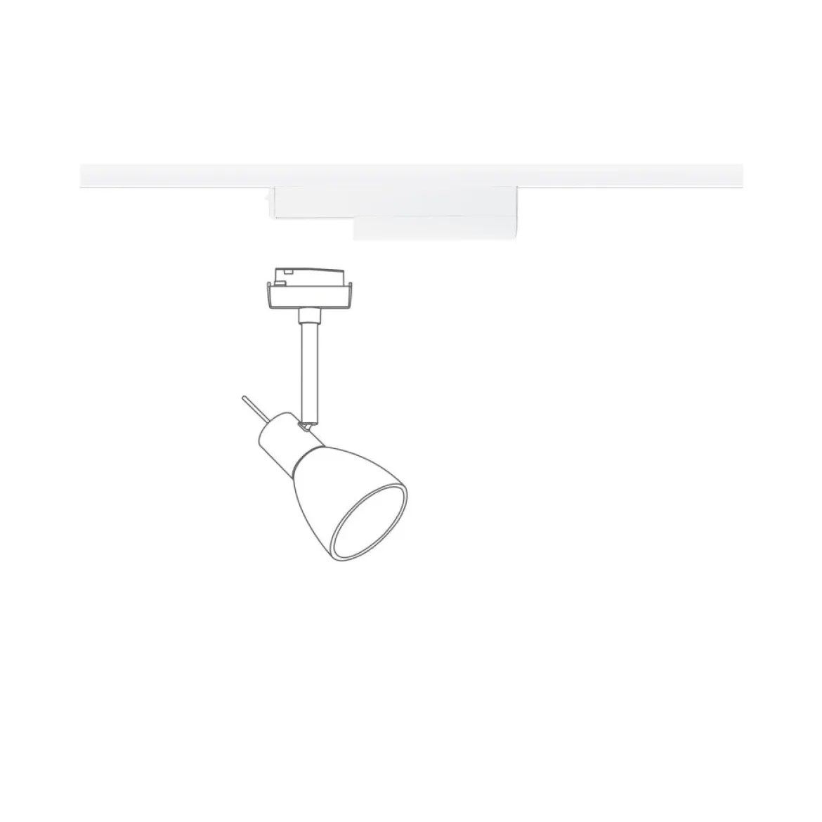 Paulmann 95677 URail Zubehör Smart Home ZigBee Schienenadapter max. 20W Signalweiß RAL 9003