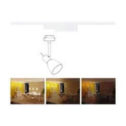 Paulmann 95677 URail Zubehör Smart Home ZigBee Schienenadapter max. 20W Signalweiß RAL 9003