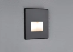 Paulmann 93094 Wandeinbauleuchte LED Edge 80x5mm Schwarz 2700K