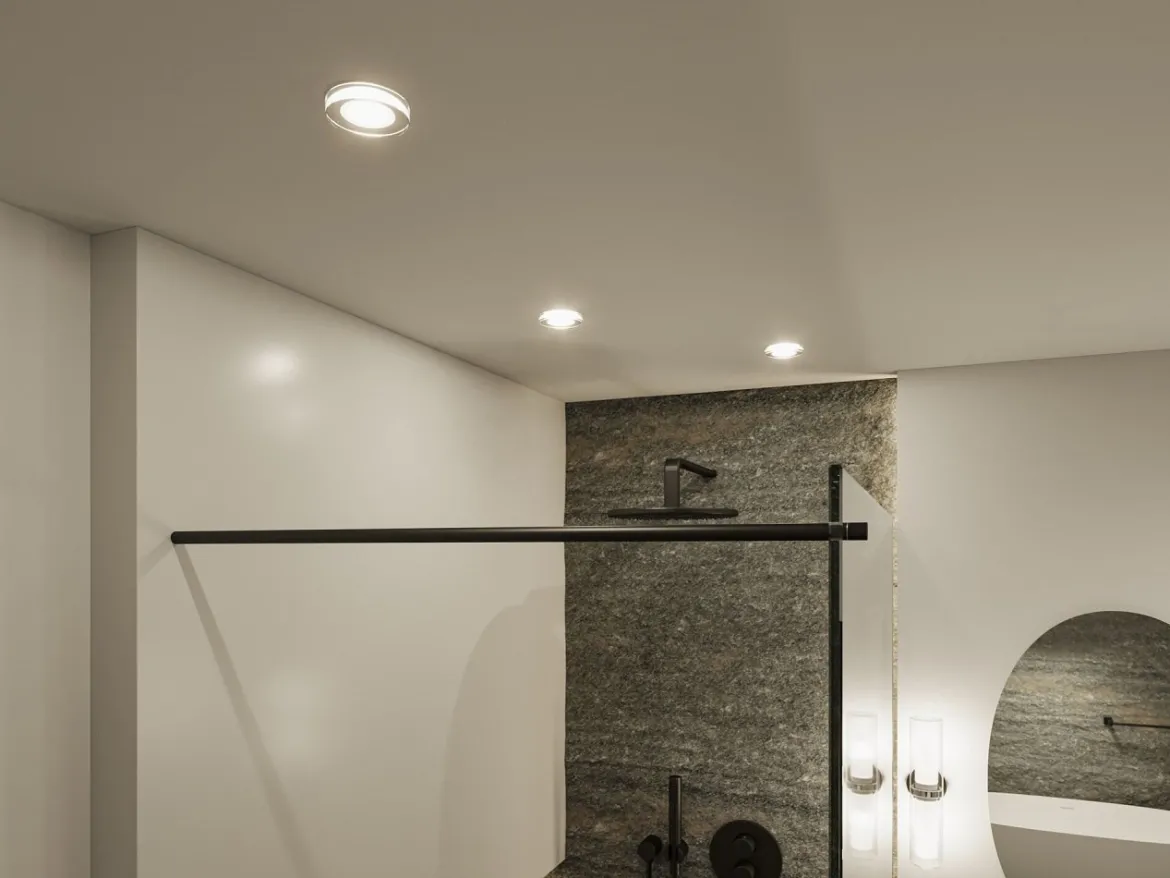 Paulmann 71077 Wandleuchte Luena Glas Chrom zweifacher Lichtaustritt IP44