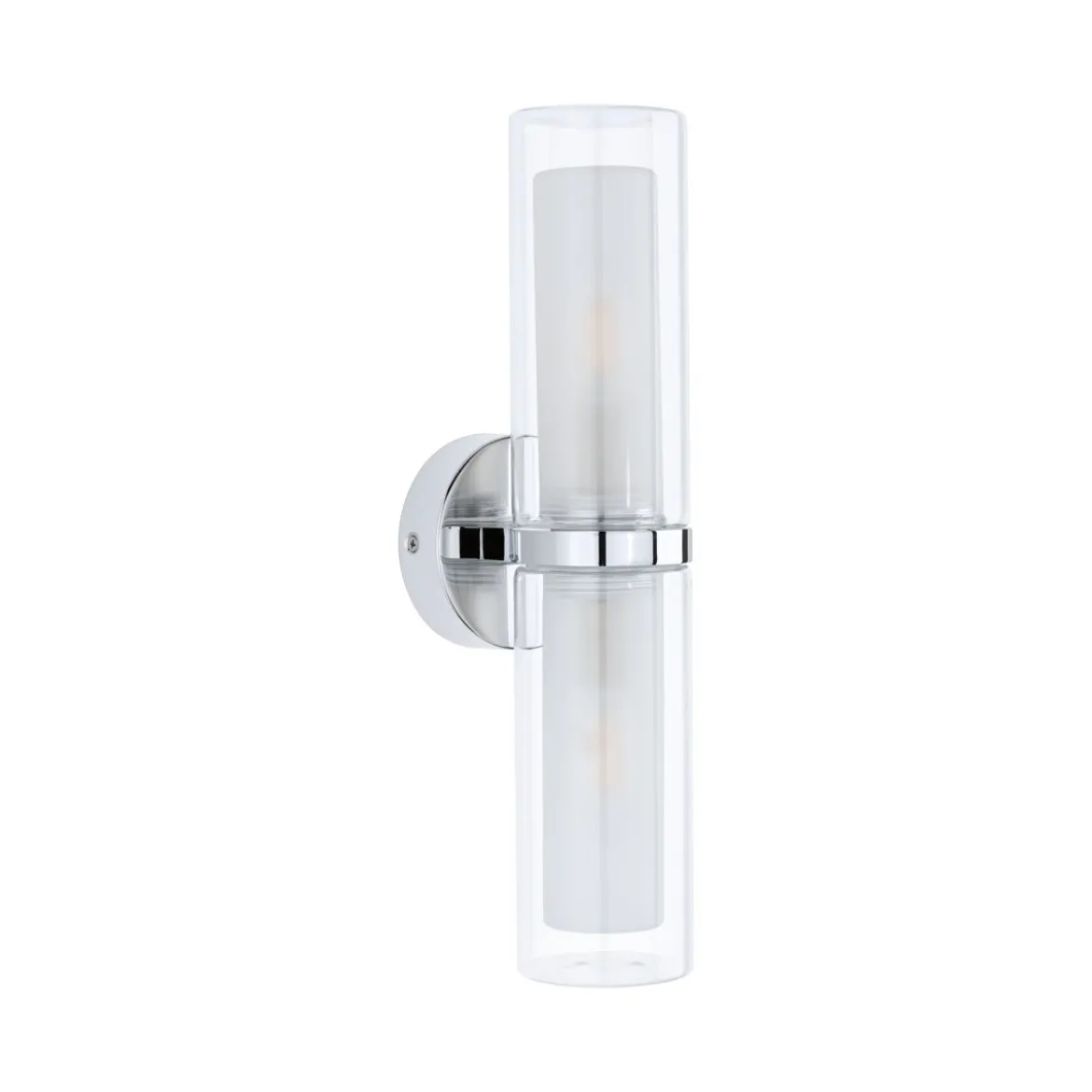 Paulmann 71077 Wandleuchte Luena Glas Chrom zweifacher Lichtaustritt IP44