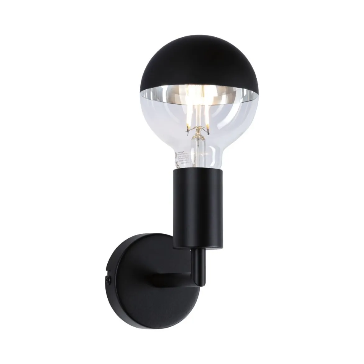 Paulmann 71139 Wandleuchte Ravi E27 schwarz matt IP44
