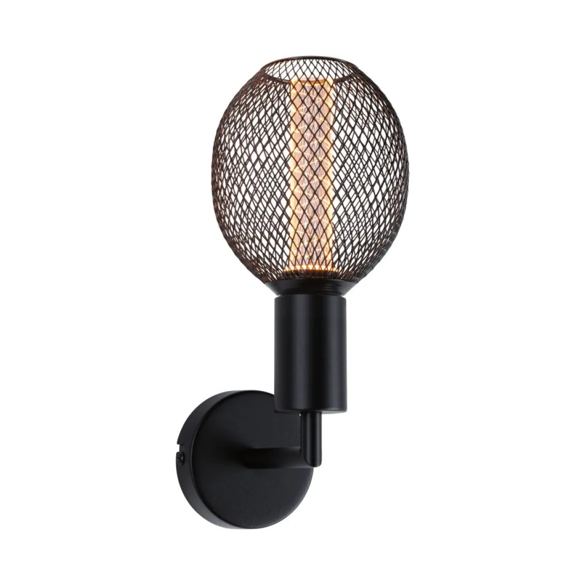 Paulmann 71139 Wandleuchte Ravi E27 schwarz matt IP44