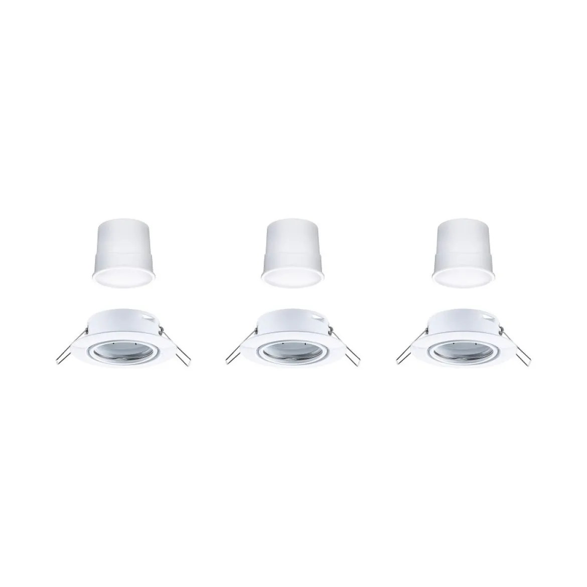 Paulmann 92463 Zigbee LED Einbauleuchte Base Coin Basisset Weiß 3000K