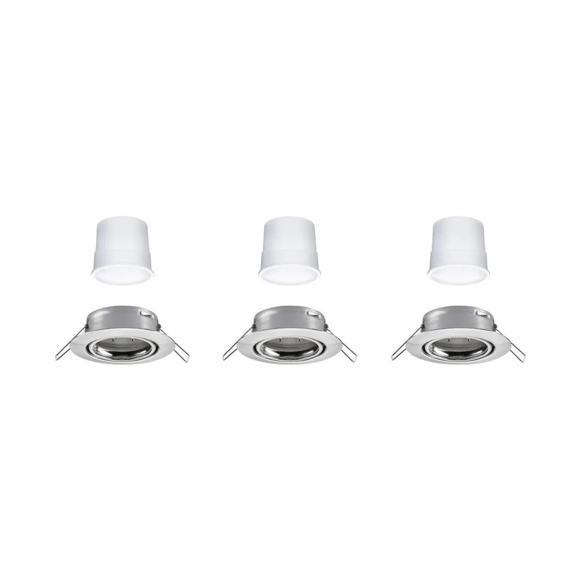 Paulmann 92467 Zigbee LED Einbauleuchte Base Coin Basisset RGBW Eisen 3000K