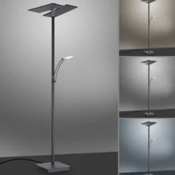 Paul Neuhaus 687-13 ARTUR LED Stehleuchte anthrazit mit Lesearm dimmbar