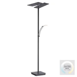 Paul Neuhaus 687-13 ARTUR LED Stehleuchte anthrazit mit Lesearm dimmbar