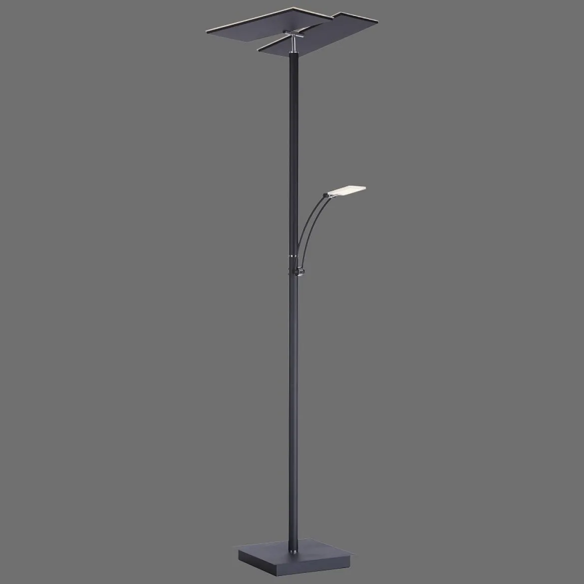 Paul Neuhaus 687-13 ARTUR LED Stehleuchte anthrazit mit Lesearm dimmbar