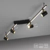 Paul Neuhaus 6525-18 BARIK LED Deckenleuchte 4-flammig Schwarz