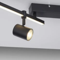 Paul Neuhaus 6525-18 BARIK LED Deckenleuchte 4-flammig Schwarz