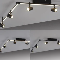 Paul Neuhaus 6526-18 BARIK LED Spotleuchte 6-flammig Schwarz
