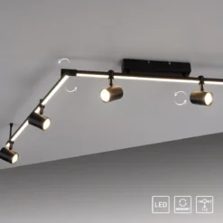 Paul Neuhaus 6526-18 BARIK LED Spotleuchte 6-flammig Schwarz