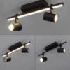 Paul Neuhaus 6524-18 BARIK LED Wand- und Deckenleuchte 2-flammig Schwarz