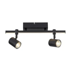 Paul Neuhaus 6524-18 BARIK LED Wand- und Deckenleuchte 2-flammig Schwarz