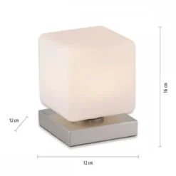 Paul Neuhaus 4036-55 Dadoa Tischleuchte silberfarbig Touchdimmer