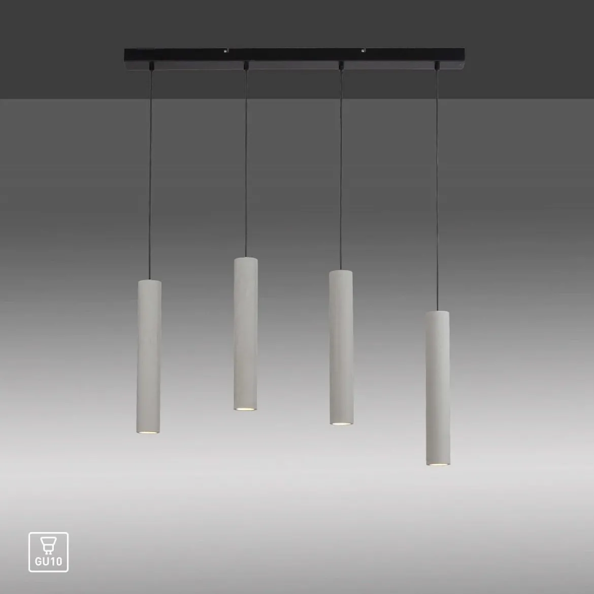 Paul Neuhaus 2204-22 ETON Pendelleuchte beton 4-flammig