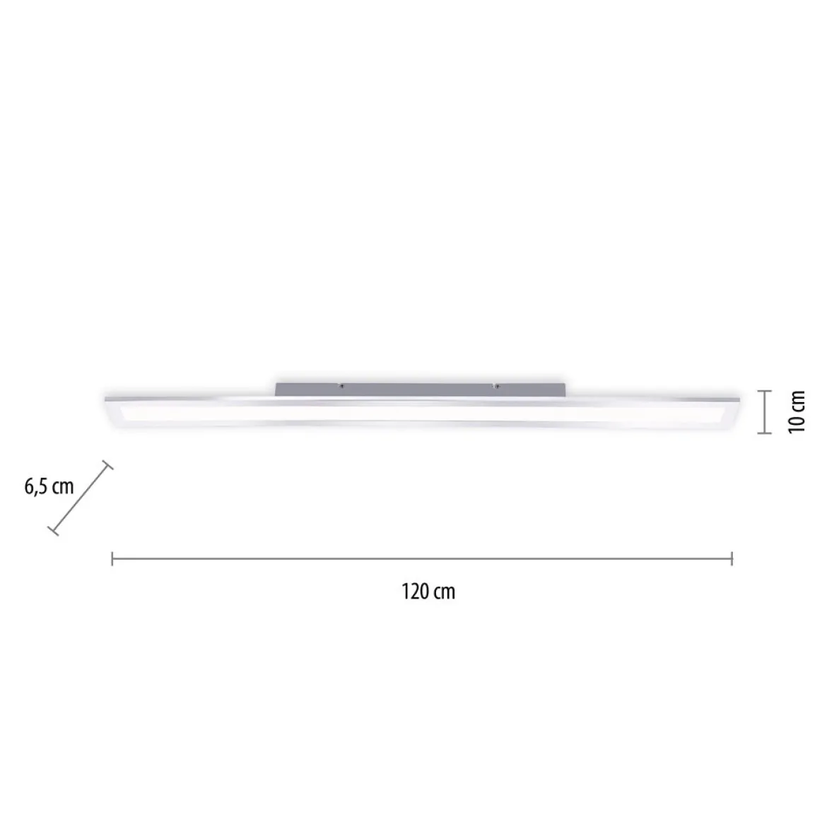 Paul Neuhaus 8123-17 FLAG LED-Panel rechteckig 120x10cm chrom CCT IP44
