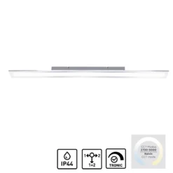 Paul Neuhaus 8123-17 FLAG LED-Panel rechteckig 120x10cm chrom CCT IP44
