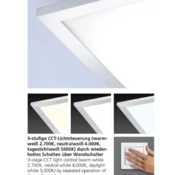 Paul Neuhaus 8123-17 FLAG LED-Panel rechteckig 120x10cm chrom CCT IP44