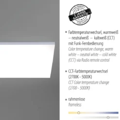 Paul Neuhaus 8492-16 FRAMELESS 62 Deckenleuchte weiss