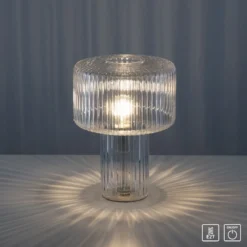 Paul Neuhaus 4092-00 Fungus Tischleuchte transparent