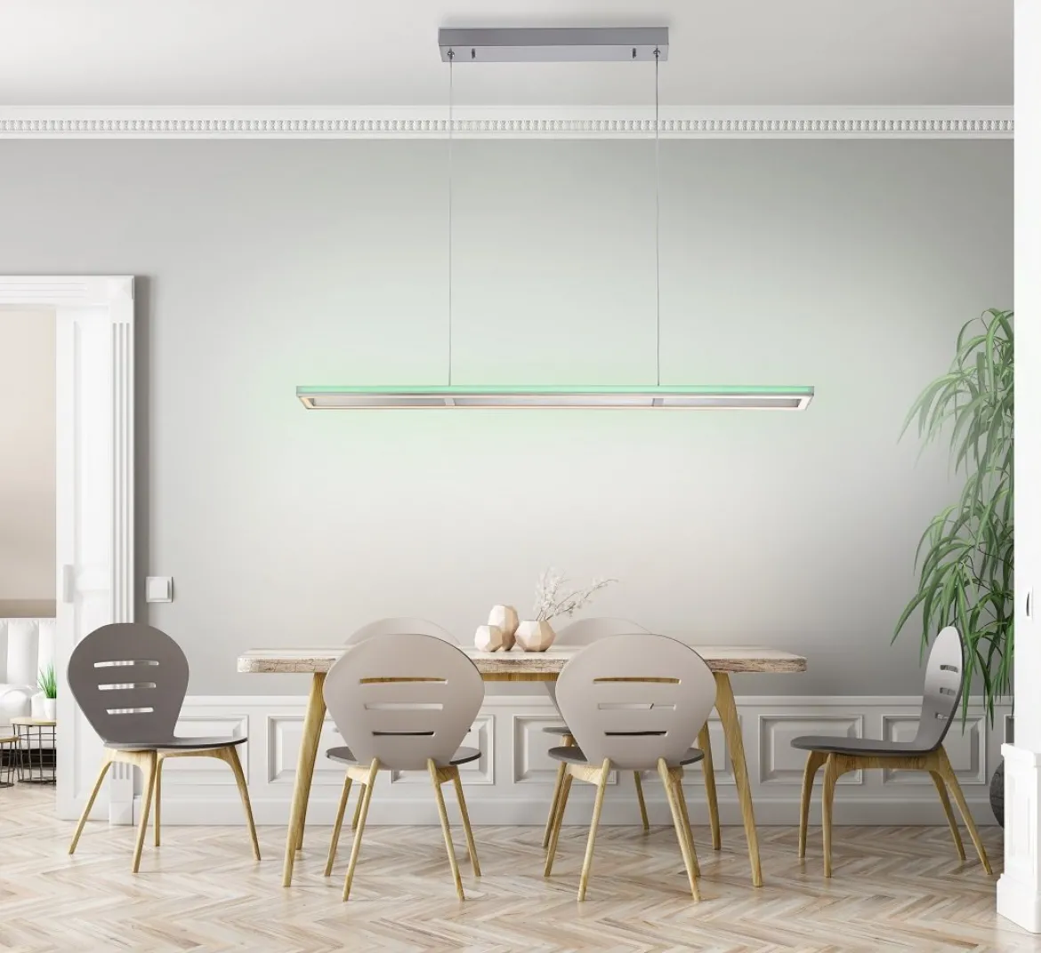 Paul Neuhaus 2050-95 HELIX Pendelleuchte aluminium