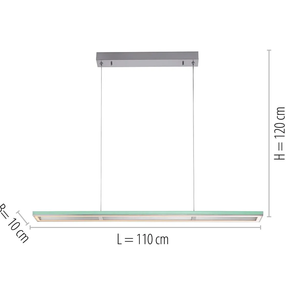 Paul Neuhaus 2050-95 HELIX Pendelleuchte aluminium