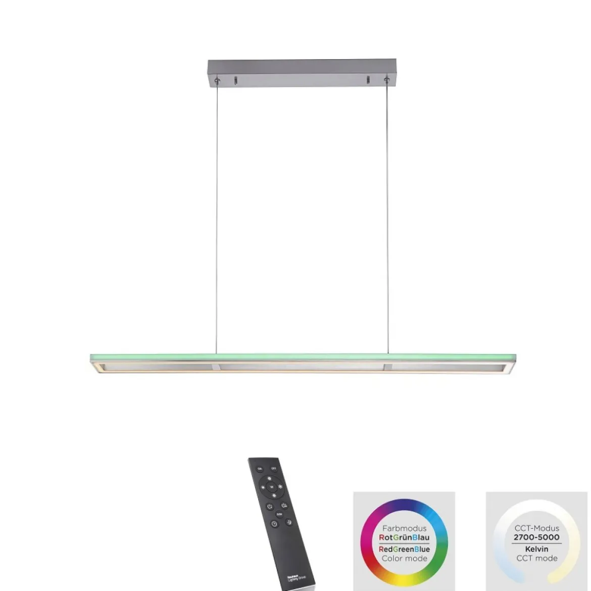 Paul Neuhaus 2050-95 HELIX Pendelleuchte aluminium