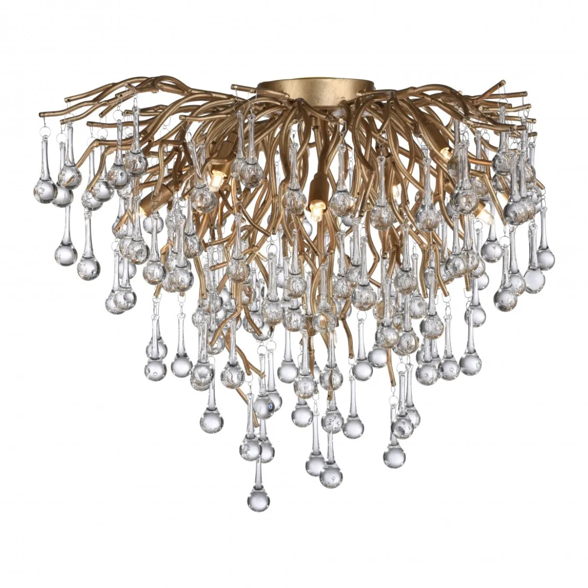 Paul Neuhaus 8091-11 ICICLE Deckenleuchte altmessing 9-flammig G9
