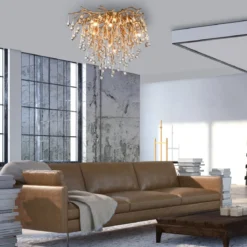 Paul Neuhaus 8091-11 ICICLE Deckenleuchte altmessing 9-flammig G9