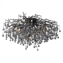 Paul Neuhaus 8092-18 ICICLE Deckenleuchte schwarz 14-flammig G9