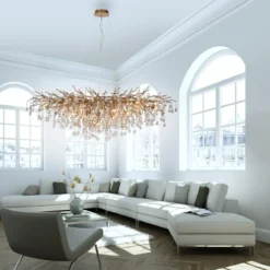 Paul Neuhaus 2031-11 ICICLE Kronleuchter altmessing 15-flammig G9