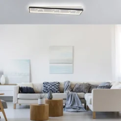Paul Neuhaus 6391-16 LED Deckenleuchte rechteckig schwarz weiß 3000K