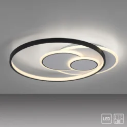 Paul Neuhaus 6392-16 LED Deckenleuchte rund schwarz weiß 3000K